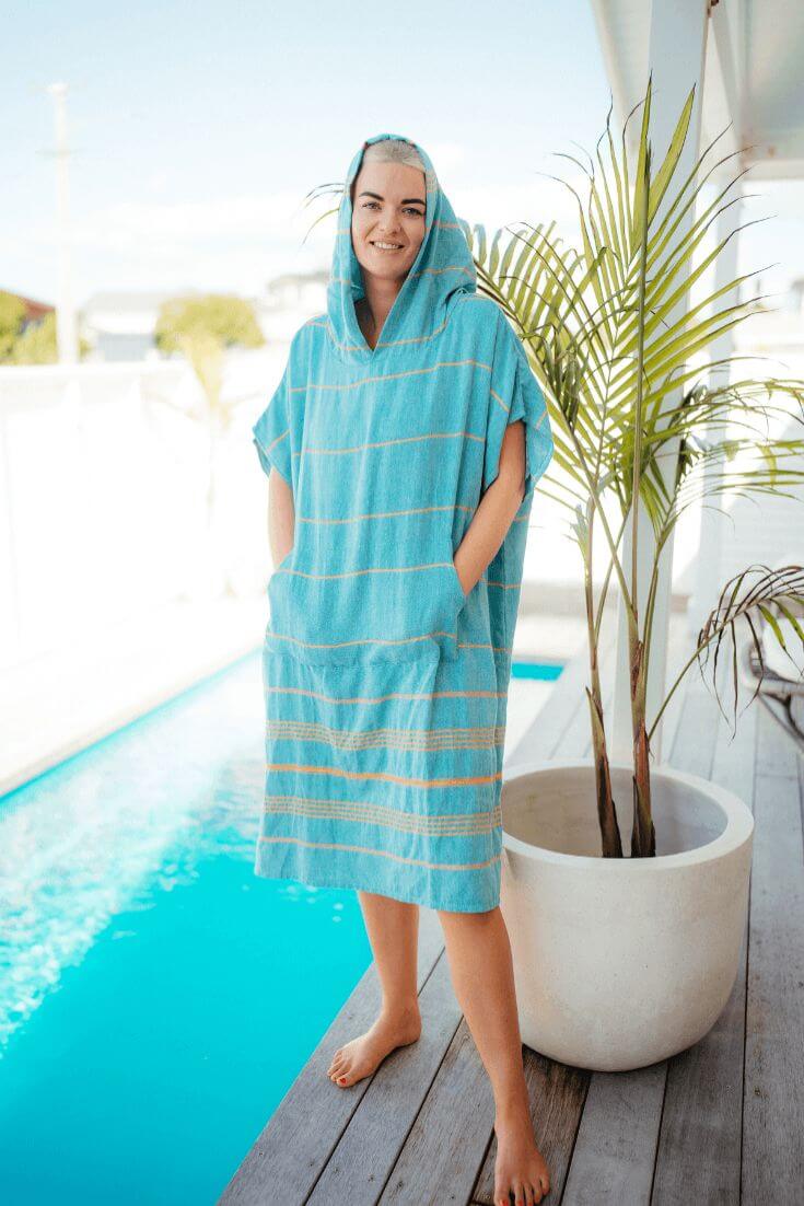 color-shinneal The Original Towelie | Hooded Beach Ponchos 100% Turkish Cotton Towel